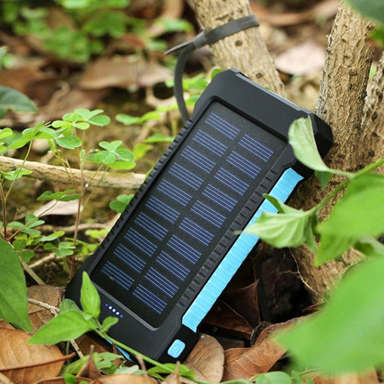 Ultra-Thin Outdoor Waterproof Solar Power Bank with built-in LED light