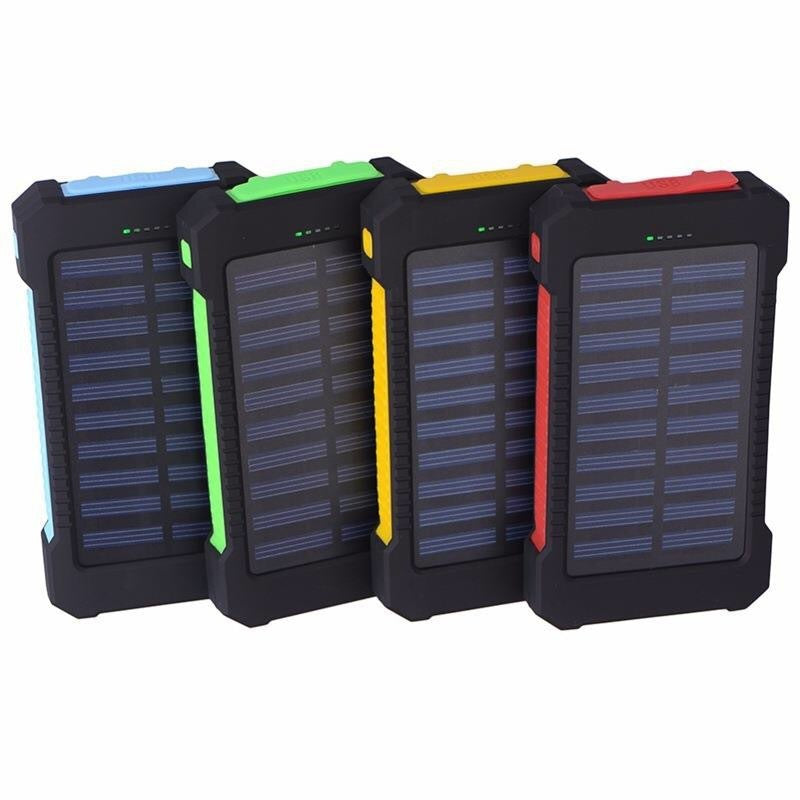 Ultra-Thin Outdoor Waterproof Solar Power Bank with built-in LED light