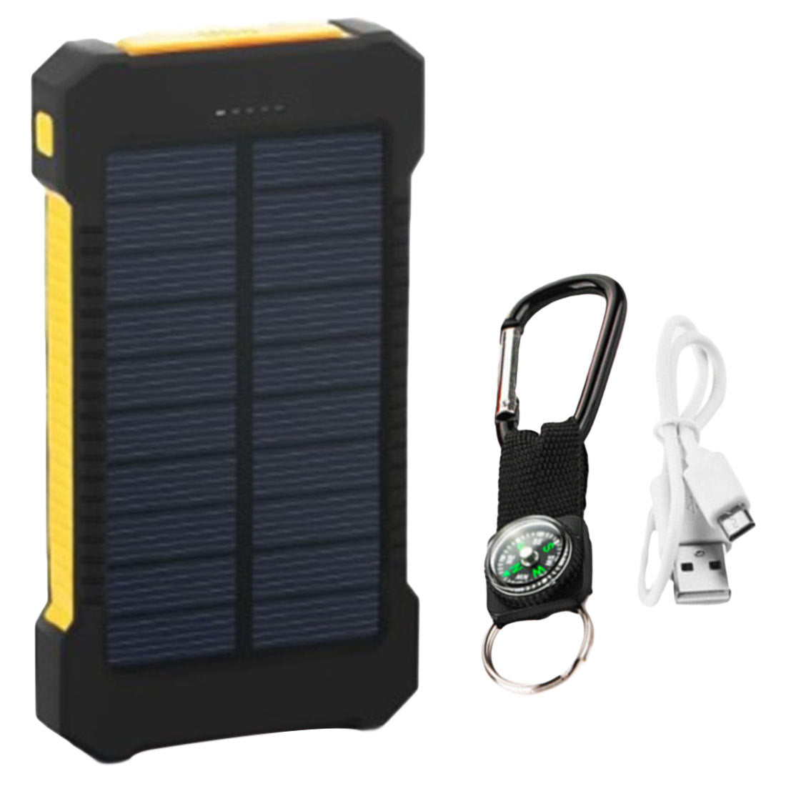 Ultra-Thin Outdoor Waterproof Solar Power Bank with built-in LED light