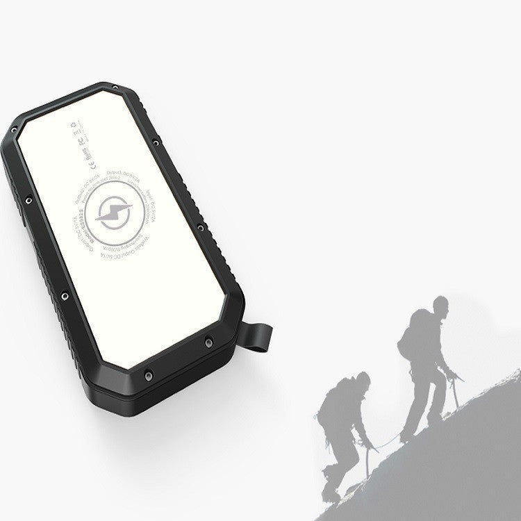 Wirelsess solar powerbank phone accessories torch with three USB output