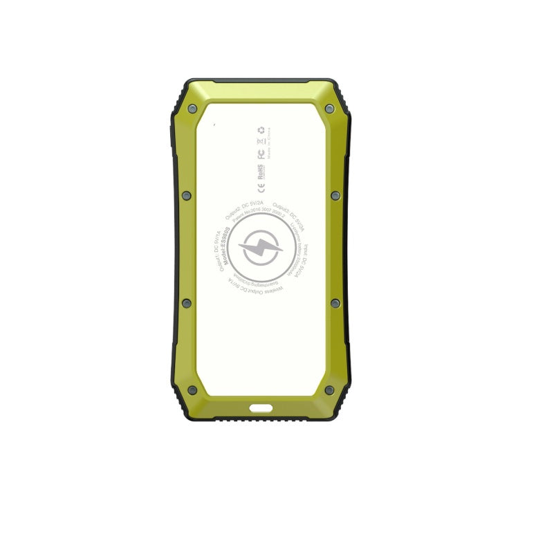 Wirelsess solar powerbank phone accessories torch with  three USB output